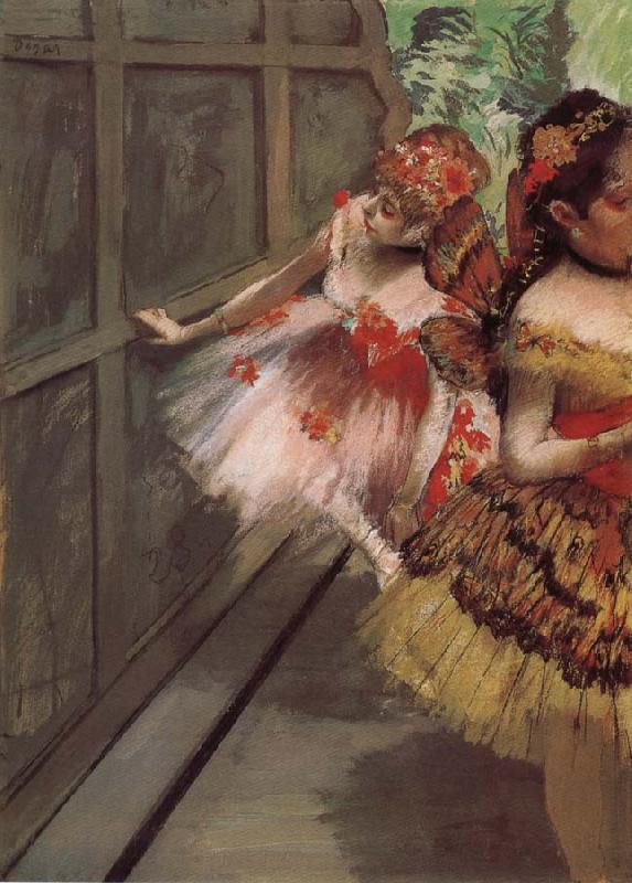 Edgar Degas Dancer at Background oil painting picture